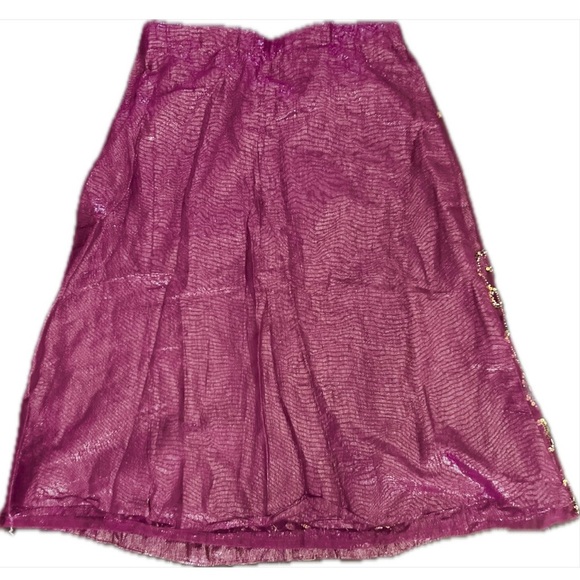 Indian Inspired Handmade Jewel Sequin Skirt, Size L - Picture 2 of 8